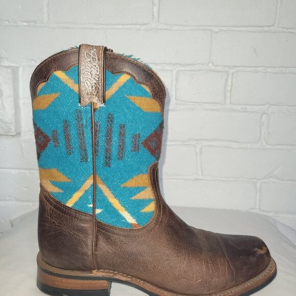 Rare Vintage Paul Brodie X Pendleton Western Boots Size 7 - Picture 8 of 9